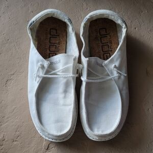 Hey Dude Wendy Pull-on Women's Linen Natural White Shoes US 9